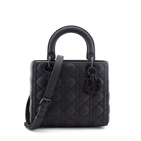 dior j adore matte black bag|Medium Lady Dior Bag Black Ultramatte Cannage Calfskin .